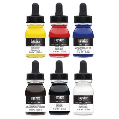ESSENTIAL SETT 6X30ML LQX PRO ACRYLIC INK