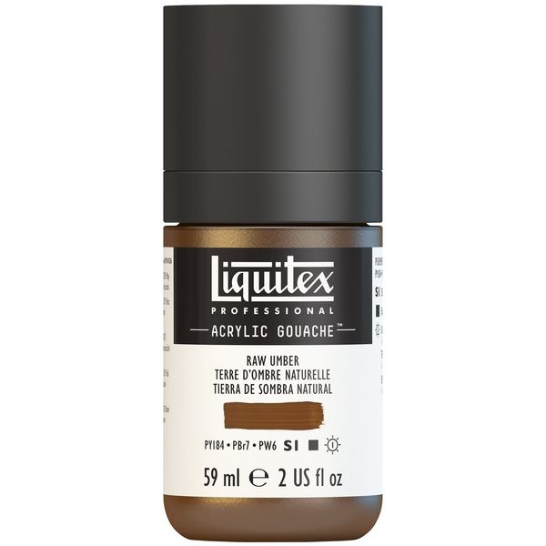 RAW UMBER 59ML LQX PRO ACRYLIC GOUACHE