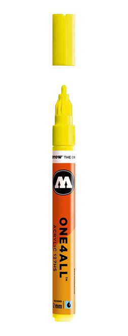Hovedbilde One4All 127HS 2mm #220 neon yellow fluorescent
