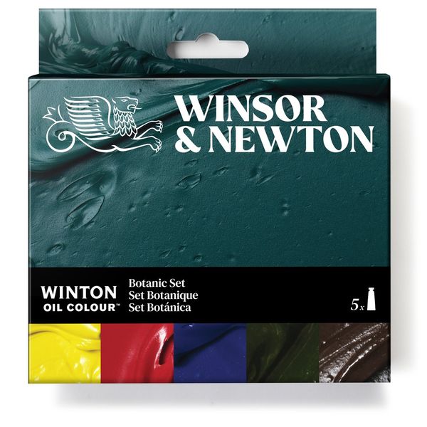 W&N WINTON OIL COLOUR 5X37ML TUBES BOTANIC SET