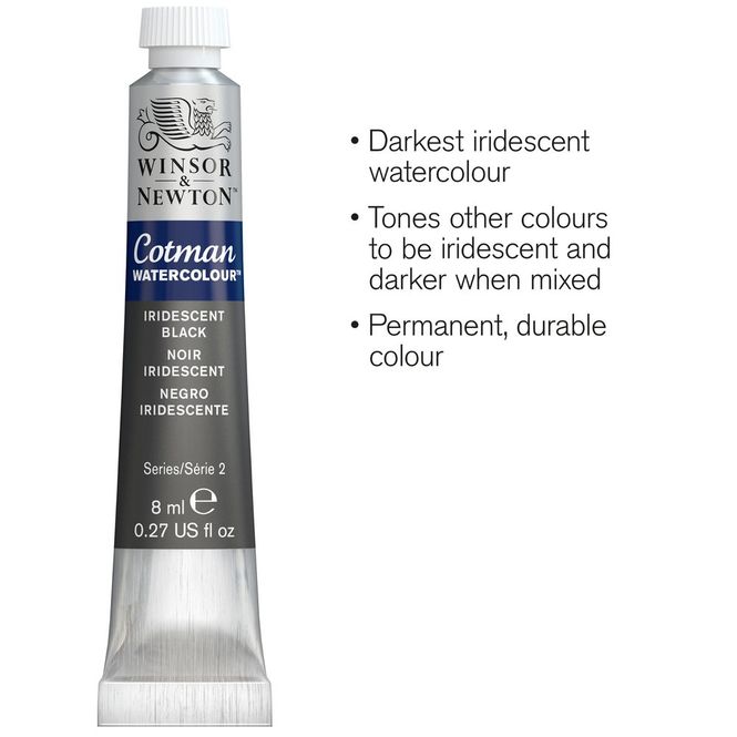 Hovedbilde IRIDESCENT BLACK 8ML TUBE W&N COTMAN