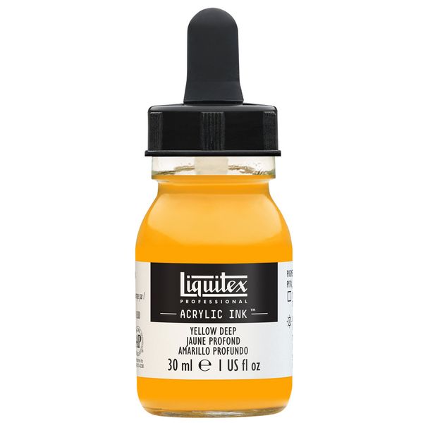 YELLOW DEEP 30ML LQX PRO ACRYLIC INK