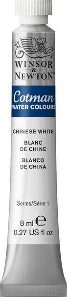 CHINESE WHITE 8ML TUBE W&N COTMAN