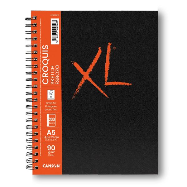 XL Books Croquis FG A5 90G Spiral 100 SH