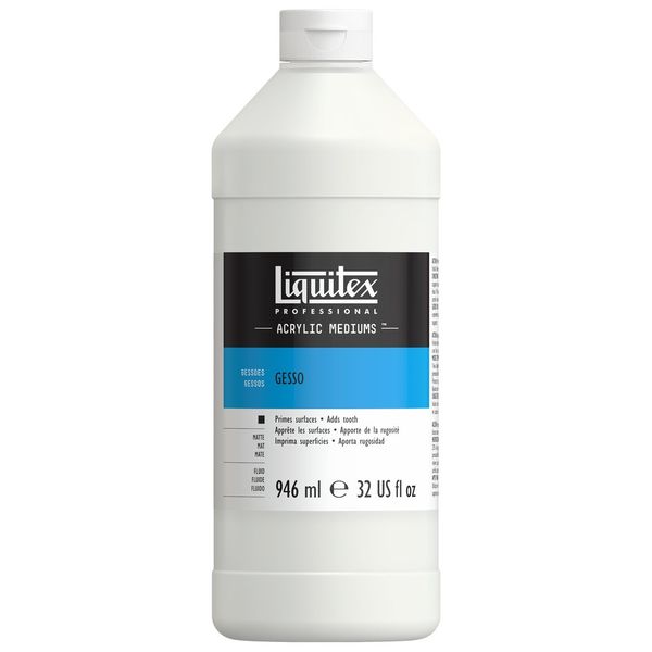 HVIT GESSO 946ML LQX PRO ACRYLIC