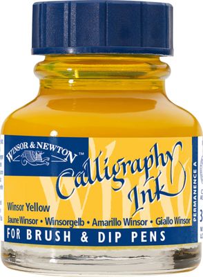 WINSOR YELLOW 30ML W&N CALLIGRAPHY INK