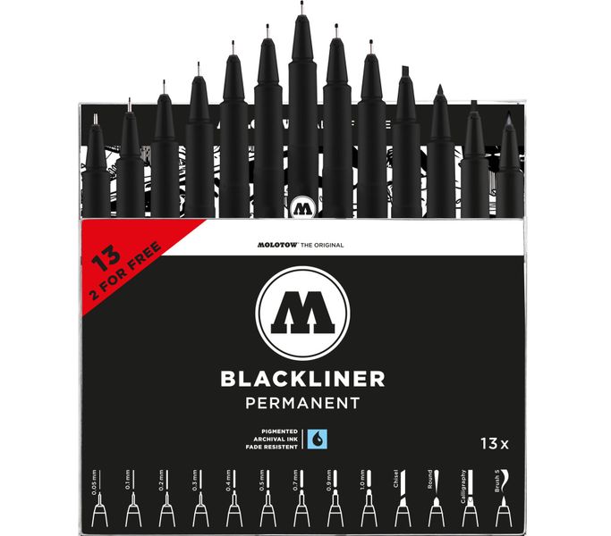 BLACKLINER Marker Complete Set 13