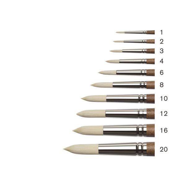 ROUND SIZE 2 W&N ARTISTS' OIL SYNTHETIC HOG BRUSH