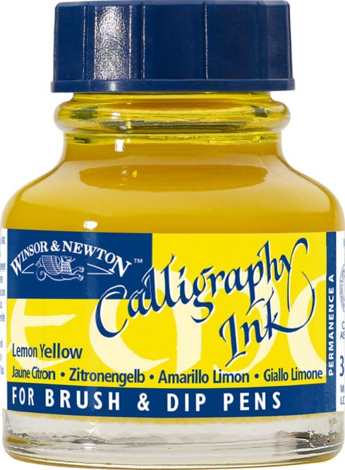 Hovedbilde LEMON YELLOW 30ML W&N CALLIGRAPHY INK