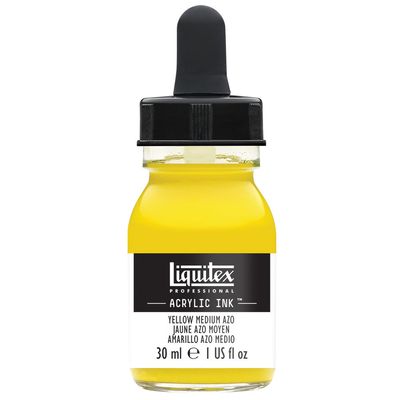 YELLOW MEDIUM AZO 30ML LQX PRO ACRYLIC INK