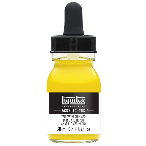 YELLOW MEDIUM AZO 30ML LQX PRO ACRYLIC INK