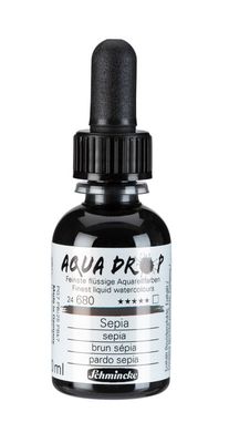Schmincke Aquadrop 30ml. Sepia
