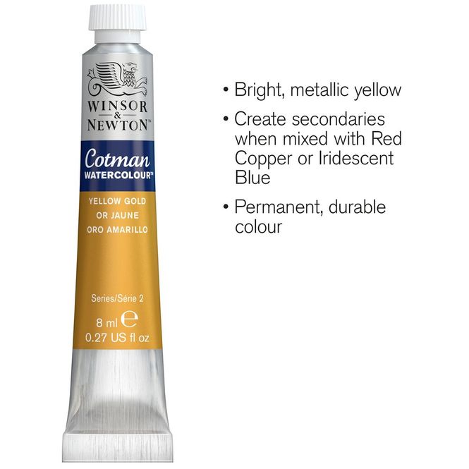Hovedbilde YELLOW GOLD 8ML TUBE W&N COTMAN