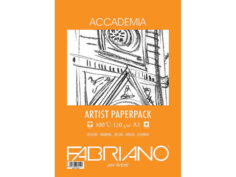 Fabriano Accademia Paperpack A3 120g - 100 ark