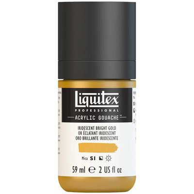 IRIDESCENT BRIGHT GOLD 59ML LQX PRO ACRYLIC GOUACHE