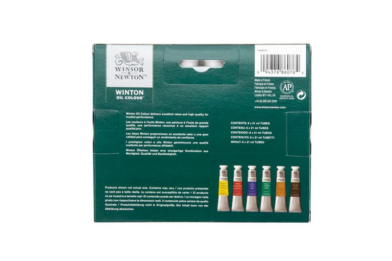 W&N WINTON OIL COLOUR TUBE SET 6X21ML