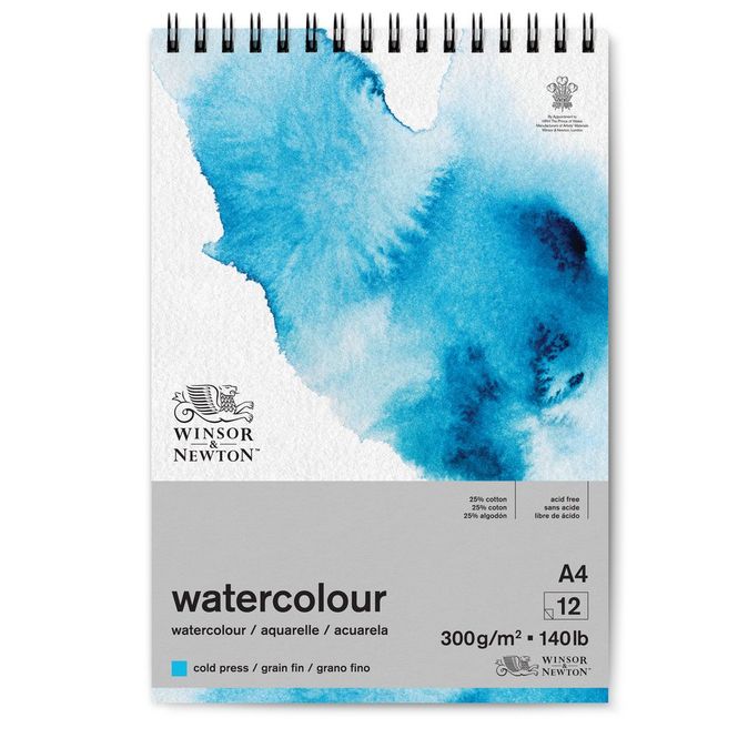 Hovedbilde W&N WATERCOLOUR PADW COLD 300 A4P 12S