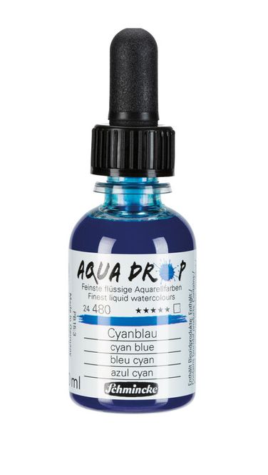 Hovedbilde Schmincke Aquadrop 30ml. cyan blue