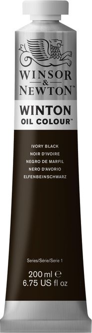 Hovedbilde W&N WINTON OIL COLOUR 200ML TBE IVORY BLACK