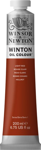LIGHT RED W&N WINTON OIL 200ML TUBE