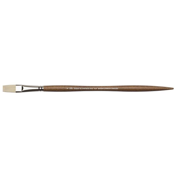 FLAT SIZE 8 W&N ARTISTS' OIL SYNTHETIC HOG BRUSH