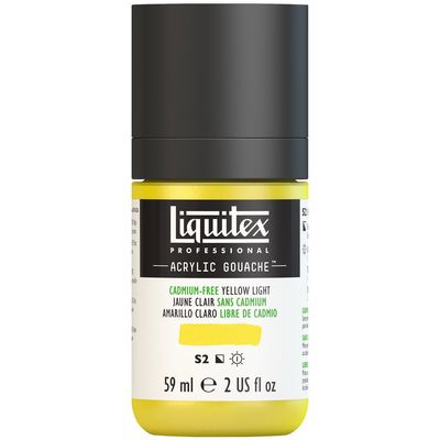 CADMIUM FREE YELLOW LIGHT 59ML LQX PRO ACRYLIC GOUACHE