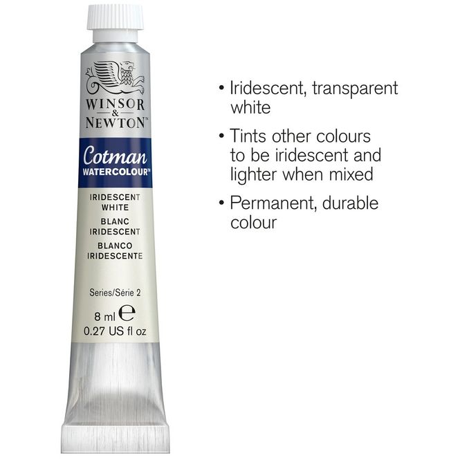 Hovedbilde IRIDESCENT WHITE 8ML TUBE W&N COTMAN